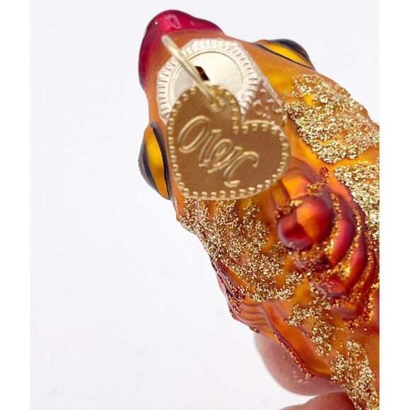 Old World Christmas Hand Blow Graceful Gold Fish Ornament Holiday Tree Decor - Picture 3 of 7